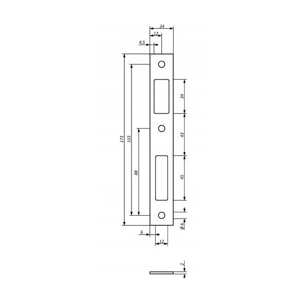 STRIKE PLATE RS03