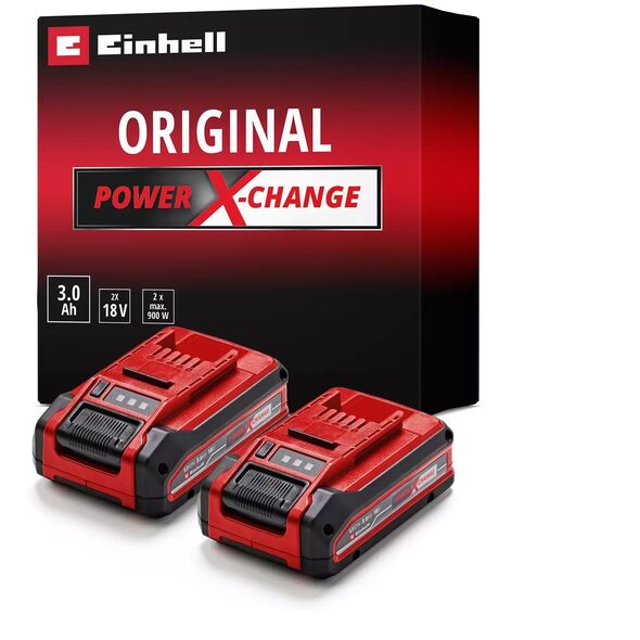 Akku Power-X-Change Plus TWIN-PACK 18Volt 3,0Ah(rot/schwarz, 2 Stück, ohne Ladegerät)