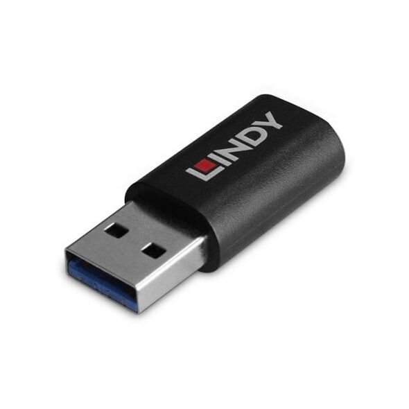 Lindy 71264 zmieniacz płci / kabli USB Type A USB Type C Czarny