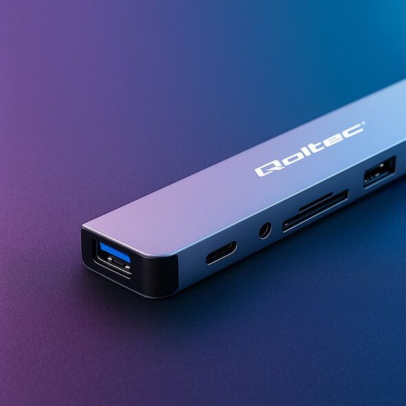 HUB Adapter 8w1 USB-C/USB | USB-C | 4xUSB | SD/TF card | Jack    3.5mm TRRS