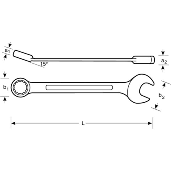 Bahco Klucz płasko-oczkowy z grzechotką uchylną 19 mm BAHCO