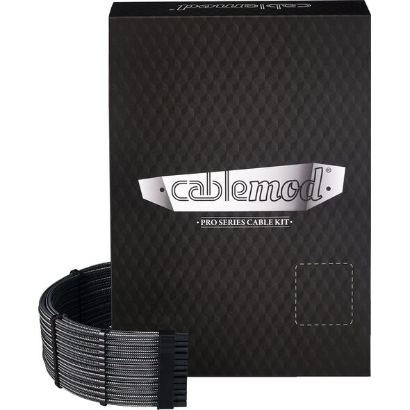 CableMod C-Series Pro ModMesh Sleeved 12V-2x6 12VHPWR Dual StealthSense Cable Kit for Corsair RMi, RMx (Black Label) - carbon