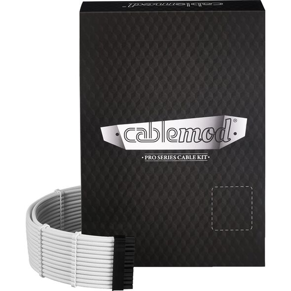 CableMod C-Series Pro ModMesh Sleeved 12V-2x6 12VHPWR Dual StealthSense Cable Kit for Corsair RMi, RMx (Black Label) - wei