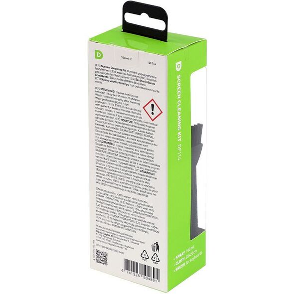 κιτ καθαρισμού οθόνης D-Fruit DF114 100ml