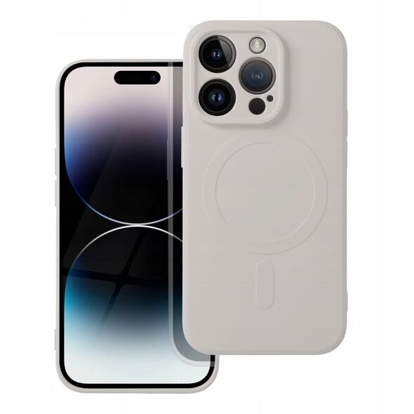 Θήκη σιλικόνης MAG COVER συμβατή με MagSafe για SAMSUNG A56 τιτάνιο γκρι