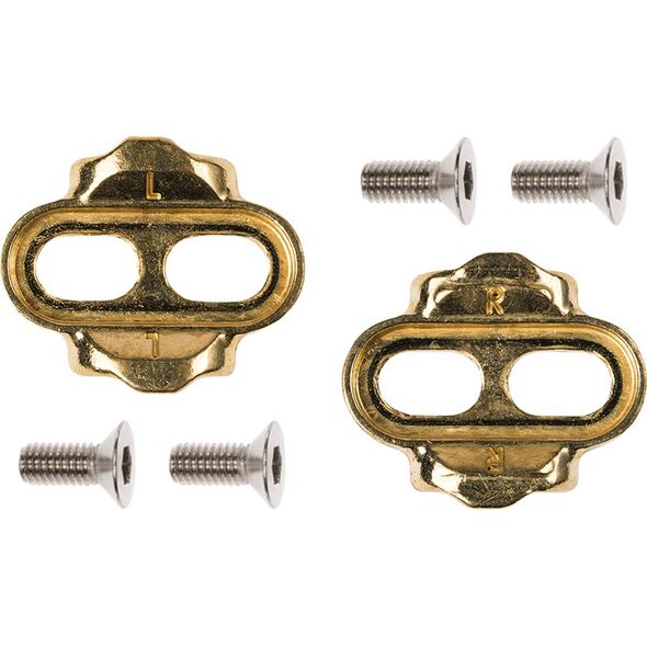 Crankbrothers cleats, 15deg/6deg, gold