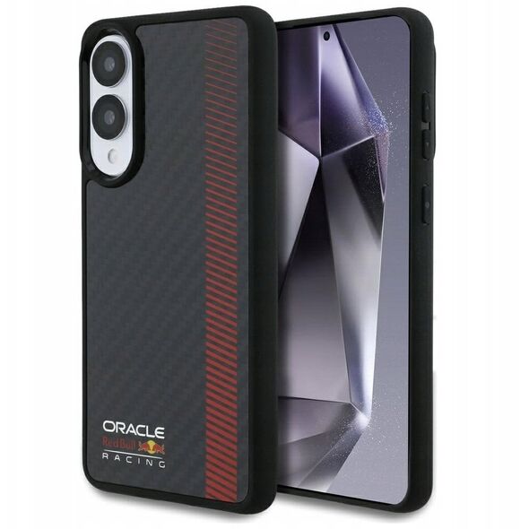 Case Red Bull Real Carbon Fiber Powerbar MagSafe for Samsung Galaxy S25 Edge black