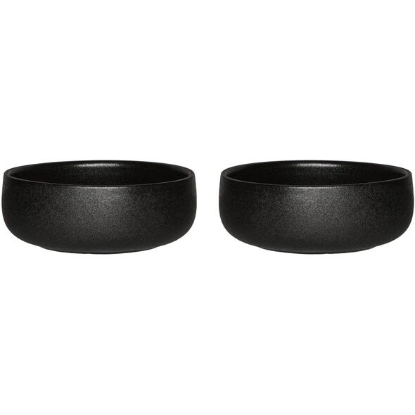 Soup plate MAKU ROBUSTE, black, o 14.5 cm, 2 pcs.