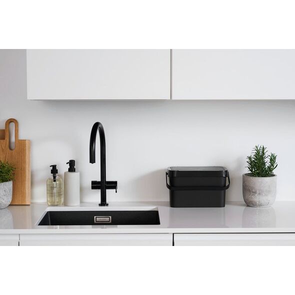 BIOWAST BIN BIOWASTE BLACK 5L