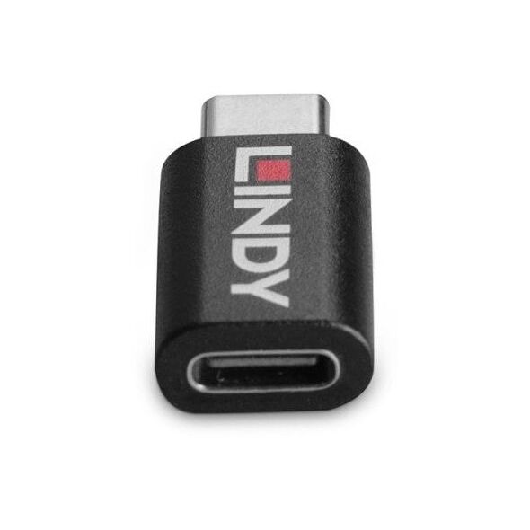 Lindy 71265 zmieniacz płci / kabli USB Type C Czarny
