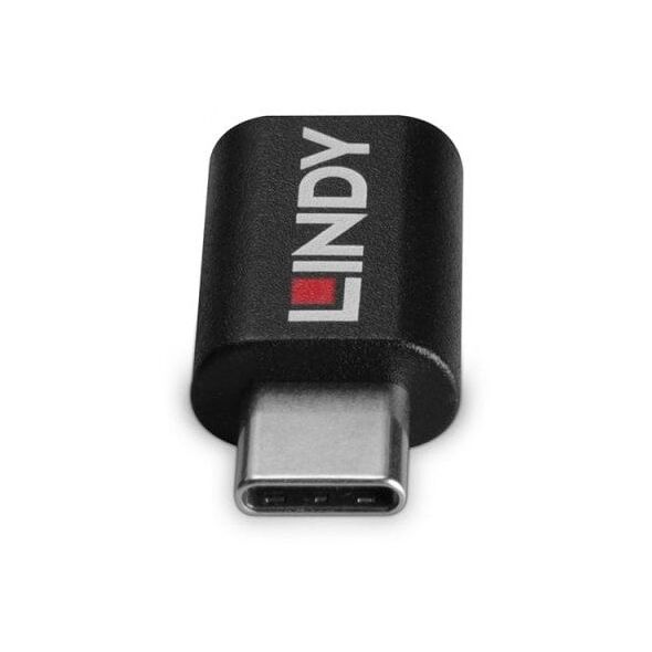Lindy 71265 zmieniacz płci / kabli USB Type C Czarny