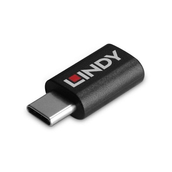 Lindy 71265 zmieniacz płci / kabli USB Type C Czarny