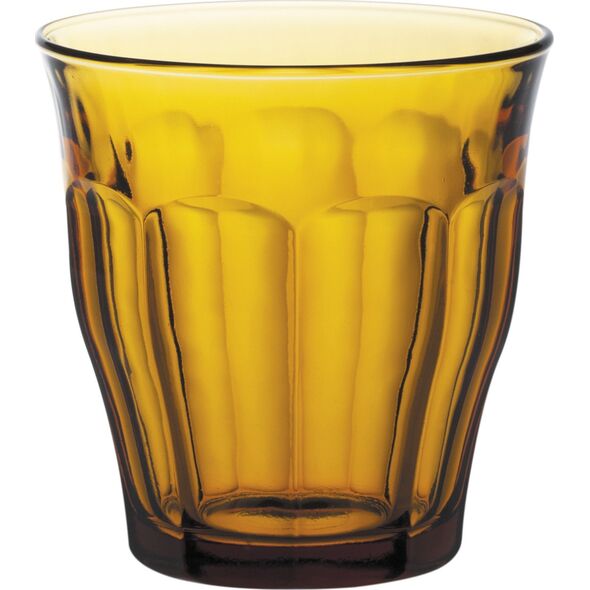 Duralex Szklanka Duralex PICARDIE AMBER 250 ml pomarańczowa - zestaw 6 szt. Szklanka Duralex PICARDIE AMBER 250 ml pomarańczowa - zestaw 6 szt.