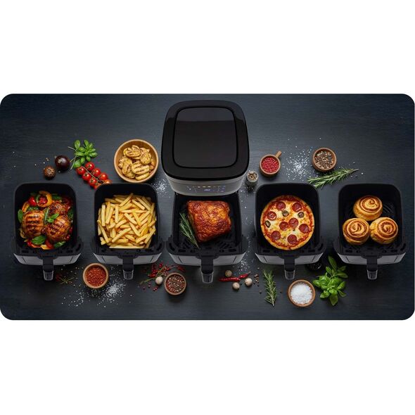 Frytkownica beztłuszczowa Air fryer Berdsen BD-656 srebrna