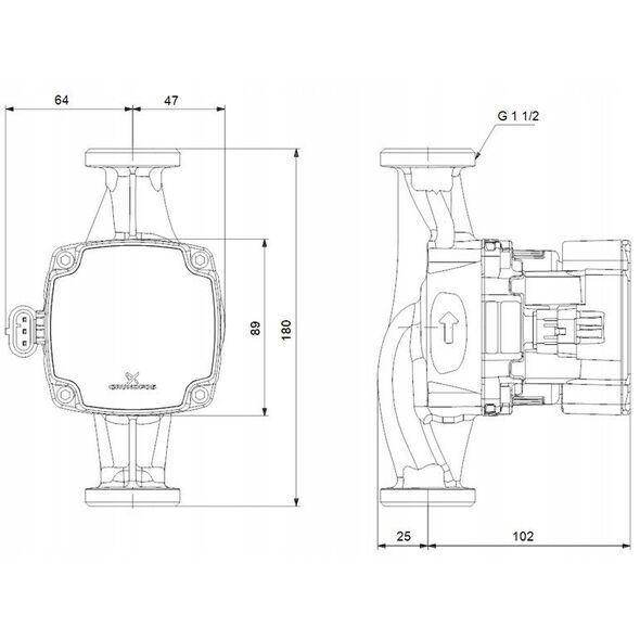 Κυκλοφορητής θέρμανσης - ALPHA1 25-60 180 220-240V 9H AC0