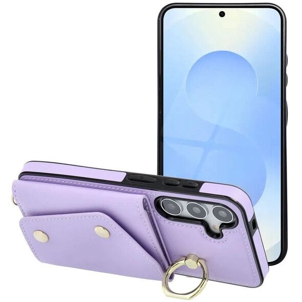 Futerał portfel WONDER dla SAMSUNG S25 PLUS liliowy