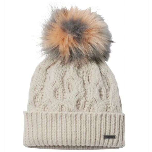 Columbia Boundless Days Cable Knit Pom Beanie 2092641278 Beżowe One size