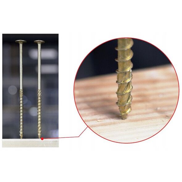 WOOD SCREWS TORXWKCP 8.0X100 8PCS