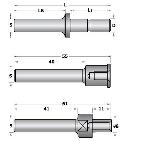 CMT TRZPIEŃ BEZ ŁOŻYSKA 26mm CMT