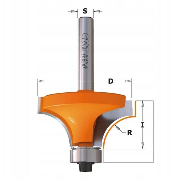 CMT FREZ HM R=8 D=28,6 I=12,7 S=6
