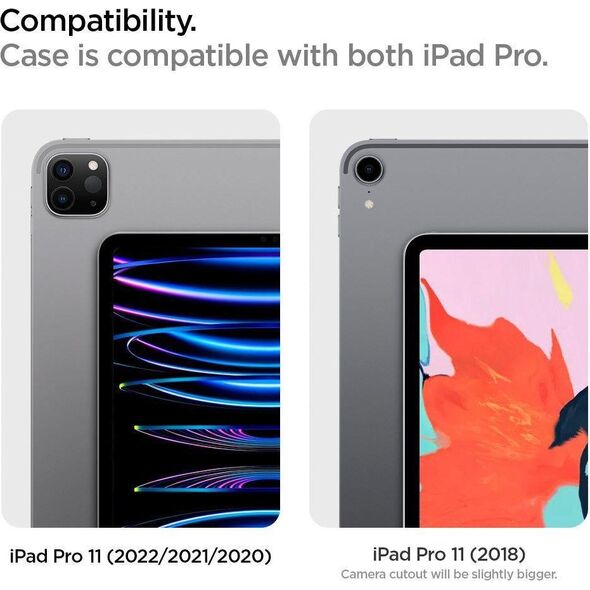 Θήκη για tablet Spigen Liquid Air Folio, μαύρο - iPad Pro 11" (2022/2021)