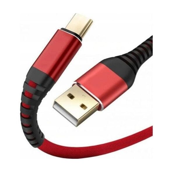 Καλώδιο Φόρτισης και Δεδομένων Quick QB-141 Πλεκτό USB σε USB-C 1.5m