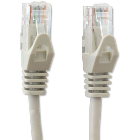 Patchcord Cat6 UTP 1,5m 100% CU szary