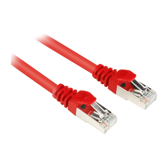 Sharkoon CAT 6 Patchcord SFTP Czerwony 5M (4044951014941)