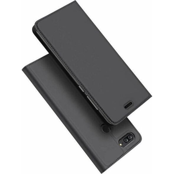 Dux Ducis Etui dux ducis skin leather HUAWEI Y9 2018 szare