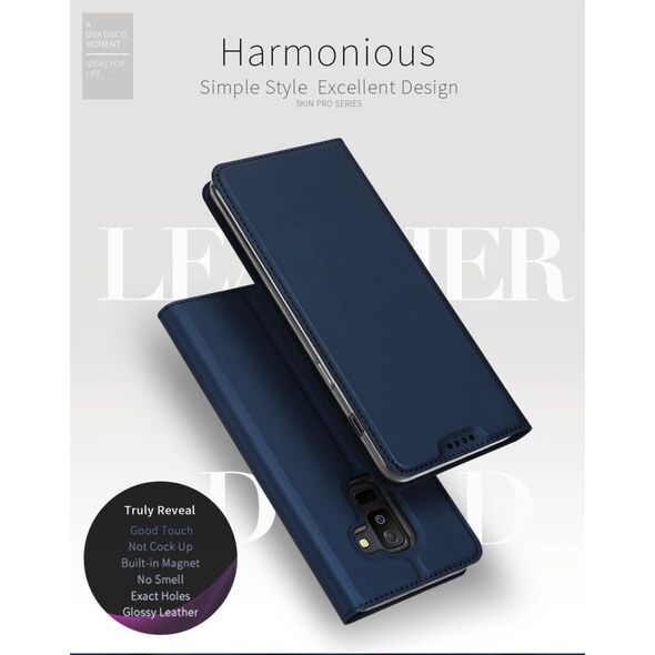 Dux Ducis Etui Dux Ducis skin leather LG Q8 granatowe