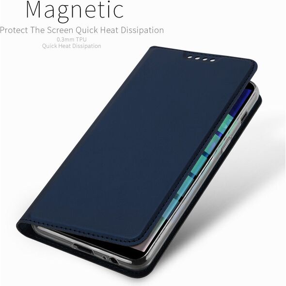 Dux Ducis Etui Dux Ducis skin leather LG Q8 granatowe