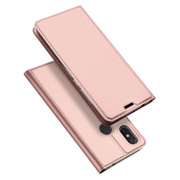 Dux Ducis Etui portfel Dux Ducis skin leather XIAOMI MI 8 jasny róż