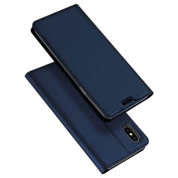 Dux Ducis Skin Leather Iphone XS MAX granatowe