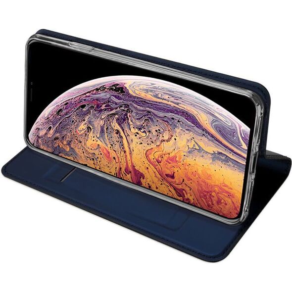 Dux Ducis Skin Leather Iphone XS MAX granatowe