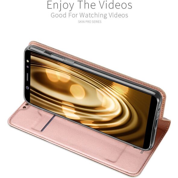 Dux Ducis skin leather SAMSUNG A9 2018 jasnoróżowe
