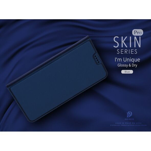Dux Ducis skin leather SAMSUNG A9 2018 granatowe
