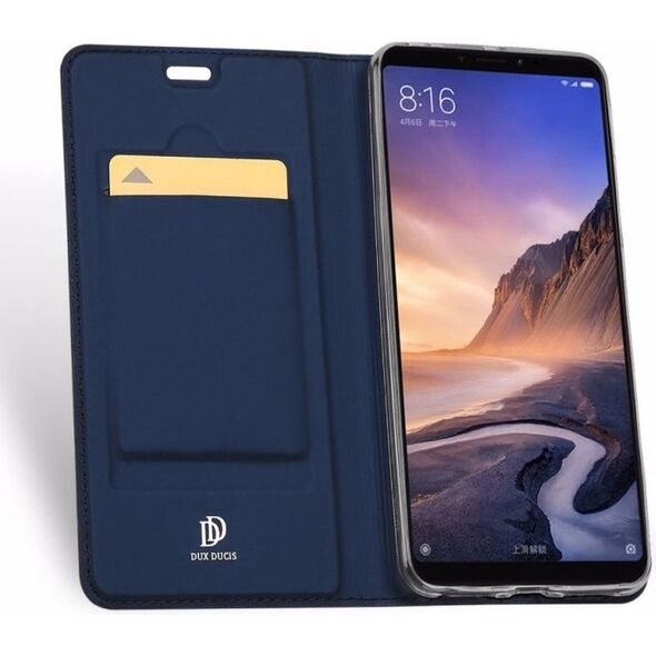 Dux Ducis skin leather SAMSUNG A9 2018 granatowe