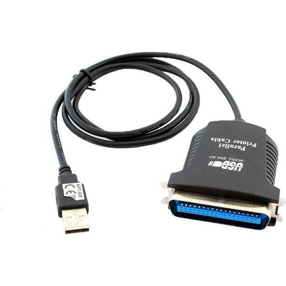 Kabel USB Hertz USB-A - IEEE 1284 (LPT) 0.8 m Czarny (394-uniw)
