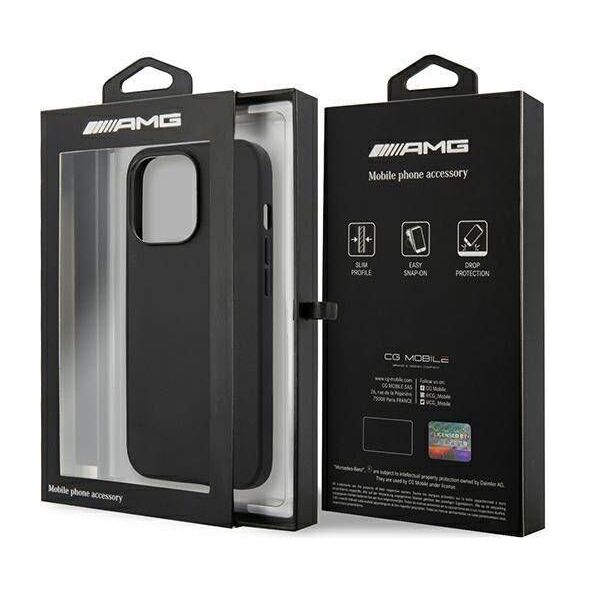 Mercedes AMG Petronas F1 Team AMG AMHCP13XDOLBK iPhone 13 Pro Max 6,7" czarny/black hardcase Leather Hot Stamped