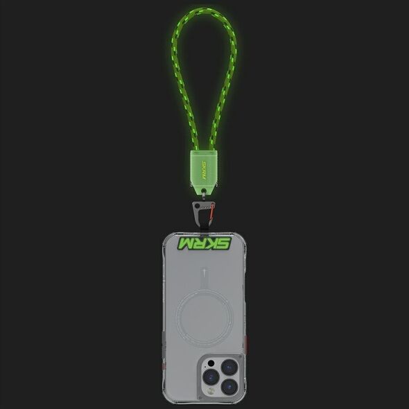 Universal wrist lanyard 2-in-1 cable Skinarma Dyno Ve USB-C/USB-C niteglow