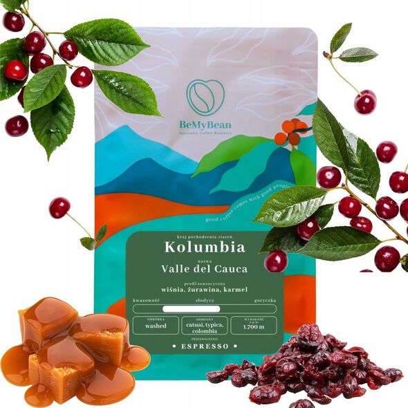BeMyBean - kawa ziarnista Kolumbia Valle del Cauca Washed Espresso 250 g