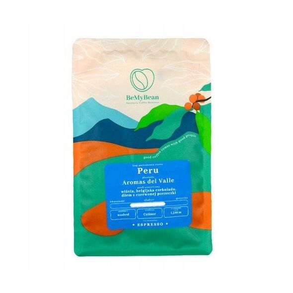 BeMyBean - kawa ziarnista Peru Aromas del Valle Washed Espresso 250 g