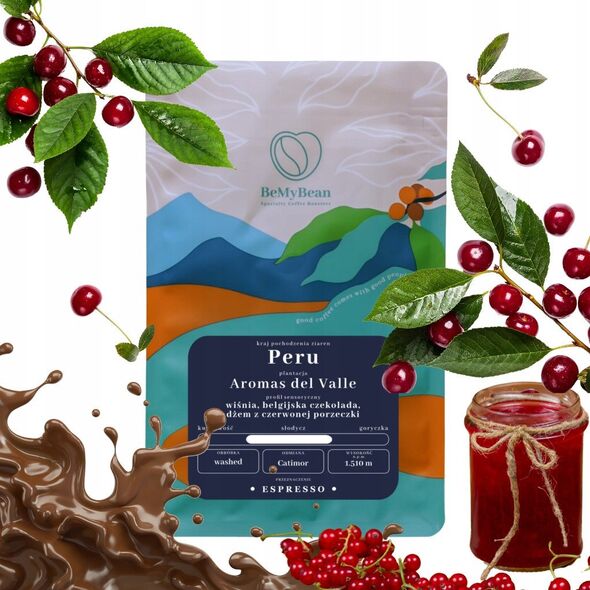 BeMyBean - kawa ziarnista Peru Aromas del Valle Washed Espresso 250 g