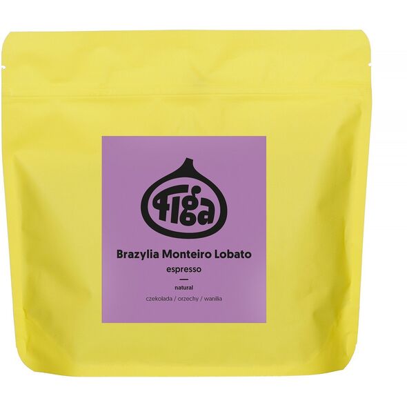 Figa Coffee - kawa ziarnista Brazylia Monteiro Lobato Natural Espresso 250 g