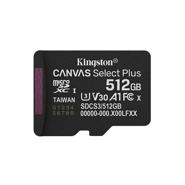 MEMORY MICRO SDXC 512GB UHS-I/SDCS3/512GBSP KINGSTON