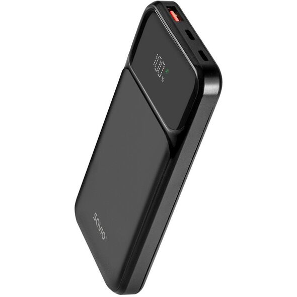 SAVIO BA-08 POWERBANK 10000 mAh, czarny
