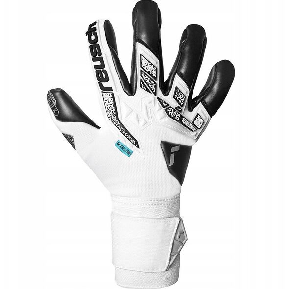 Rękawice bramkarskie Reusch Attrakt Freegel Gold X  r. 8 biało-czarne