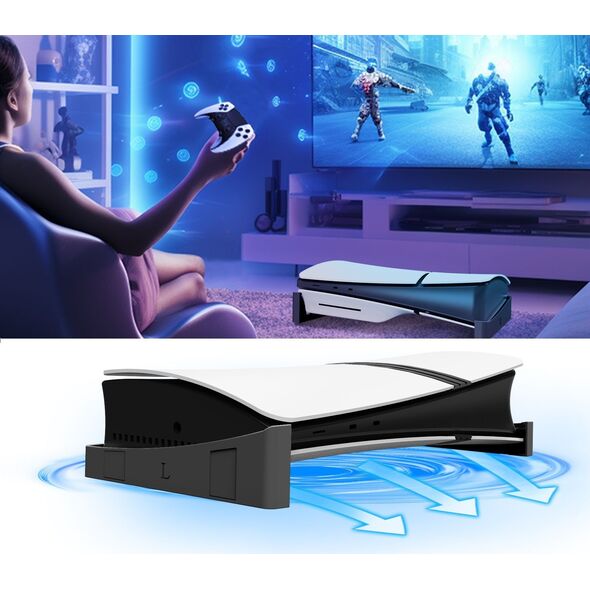 Podstawka Stojak Stand Poziomy na Konsolę Sony PlayStation 5 SLIM PS5 SLIM / JYS-P5189 / Czarny