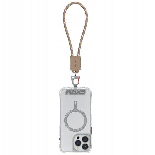 Universal wrist lanyard 2-in-1 cable Skinarma Dyno Ve USB-C/USB-C beige