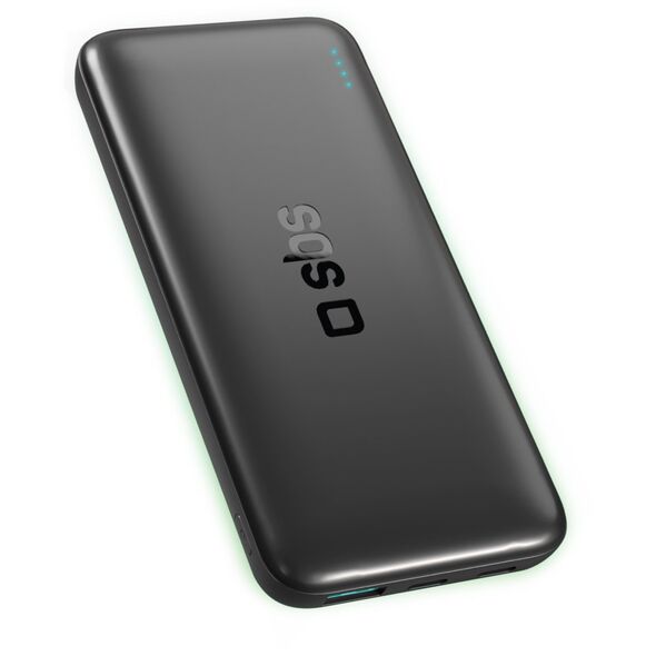 Powerbank SBS Infinity 10000mAh 10W LiFePo₄ USB-A USB-C - czarny